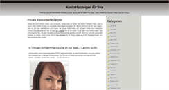 Desktop Screenshot of kontaktanzeigen-sex.net