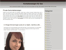 Tablet Screenshot of kontaktanzeigen-sex.net